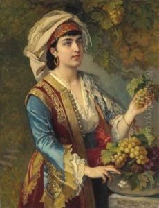 En Automne by Cesare Felix Georges dell' Acqua