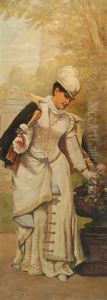 Elegantes (2 Works) by Cesare Felix Georges dell' Acqua