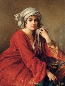 Femme Orientale by Cesare Felix Georges dell' Acqua