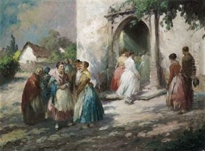Vor Dem Kirchgang by Agoston Acs