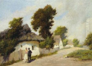 A Couple In A Village Street A Couple In A Village Street