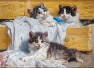 Katzenfamilie by Julius Adam the Elder