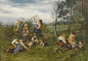 In Den Himbeeren by Julius Adam the Younger
