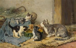 Katzenfamilie (the Cat Family) by Julius Adam the Younger
