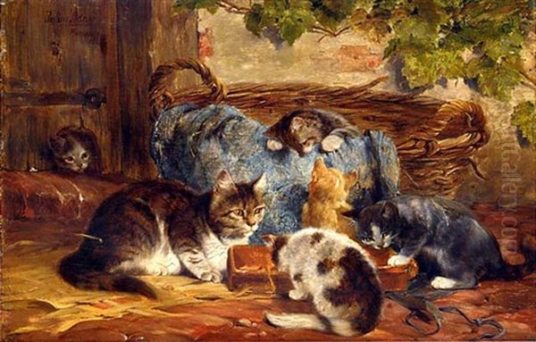 The Kittens' Supper - view 1