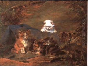 Katzenkinder by Julius Adam the Younger
