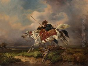 Horse Scene by Albrecht Adam