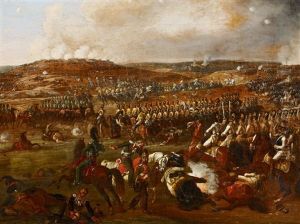 Schlacht Von Borodino. Die Schlacht An Der Moskwa Bei Borodino Am 7. September 1812 by Albrecht Adam