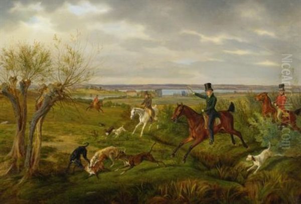 Count Halm On His Basedow Estate With Seedorf Manor And The Malachinersee In The Distance - view 1