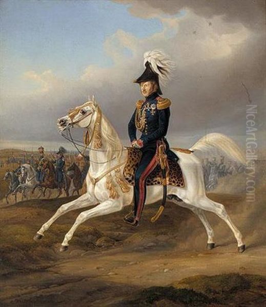 Konig Wilhelm I Von Wurttemburg Hoch Zu Ross (king William I Of Wurttemburg On Horseback) - view 1