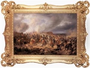 Napoleonic Battle Scene by Albrecht Adam
