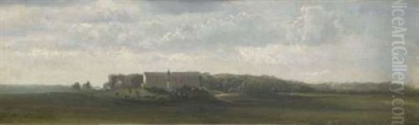 Munchen - Blick Uber Die Theresienwiese Auf Bavaria Und Ruhmeshalle (study) - view 1