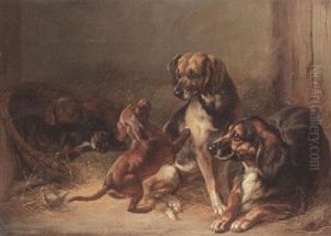 Dogs And Whelps by Benno Adam