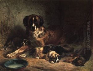 Guarding The Litter by Benno Adam