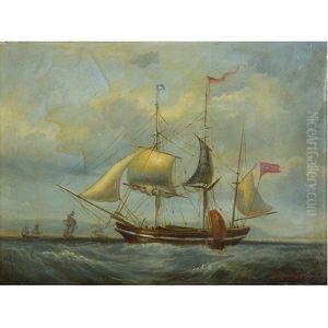 Sailing Ship by Edouard Adam