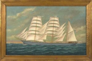 3 Mast Bark -- Lodore -- Capt. William M. Eldridge -- 1889