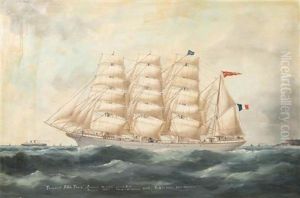 Vue Du Quatre-mats President Felix Faure by Edouard Adam