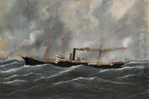 Le "ricel" De La Compagnie De Navigation Mixte Par Mer Formee by Edouard Adam