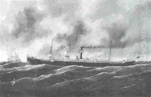 The Steamship "thirlwall" by Edouard Adam