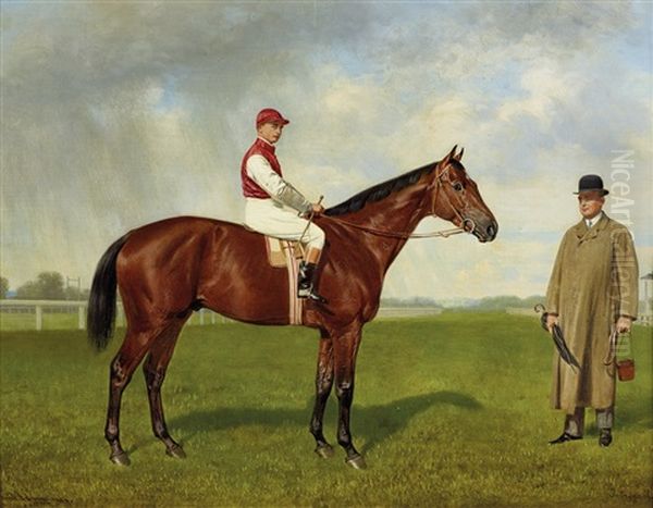 Jockey Zu Pferd (intrygant) Nach Rechts - view 1