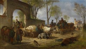 Auszug Der Soldaten by Eugen Adam