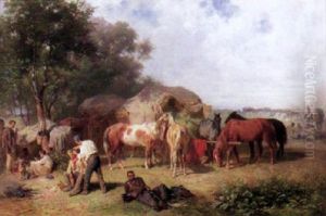 Rast Eines Provianttransportes Des Osterreichischen Heeres Im Italienisch-osterreichischen Krieg Von 1859