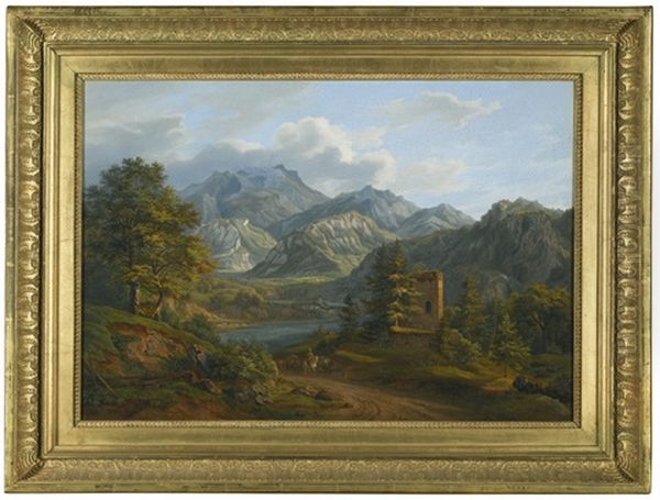 Ruin And Castle At The Fernsteinpass - view 1