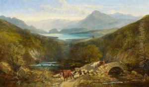Viehherde Im Schottischen Hochland by Joseph Adam