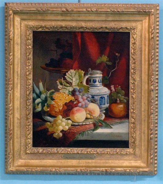 Still Life With Fruit And Stoneware Tankard - view 1