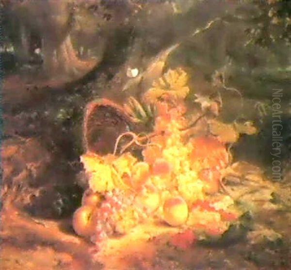 Still Life Of Fruit In A Forest - view 1