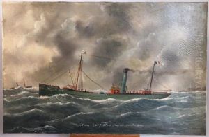 Le Vapeur Mixte " Venus" by Marie-Edouard Adam Of Le Havre