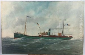 Le Vapeur Mixte " La Provence" by Marie-Edouard Adam Of Le Havre