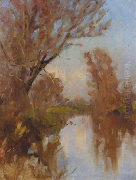 A Tranquil River Landscape - view 1