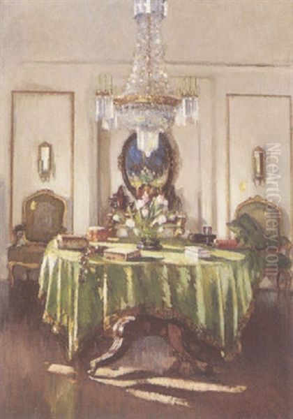 A Satin Tablecloth - view 1