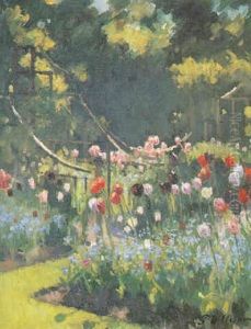 The Tulip Garden by Patrick William Adam