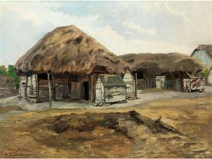 Schweinestall In Dunatetetlen by Richard Benno Adam