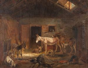 Im Stall by Richard Benno Adam