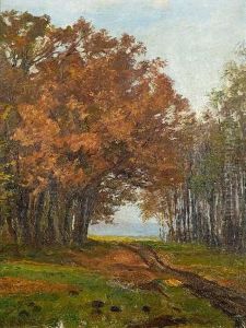 Herbstliche Landschaft by Richard Benno Adam