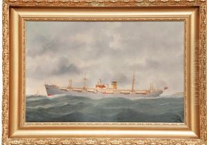 Le Cargo Norvegien Berganger Sortant Du Havre