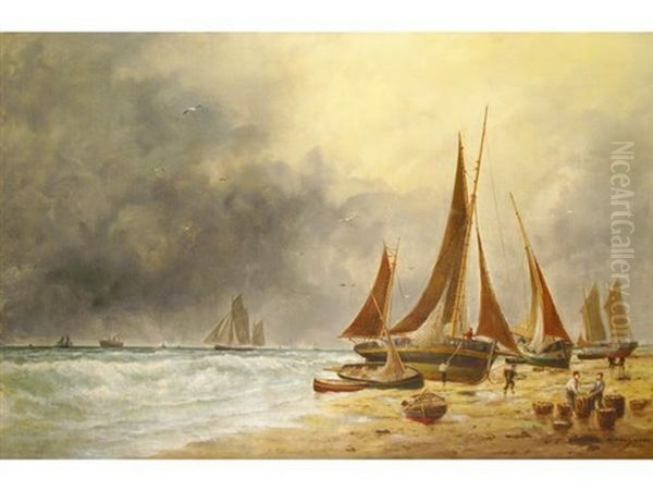 Barques De Peche Sur La Greve - view 1