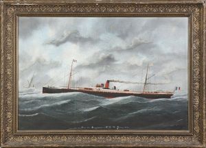 Due De Bragance, Capt. A. Giron by Victor Charles Edouard Adam