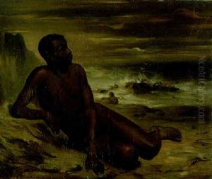 Etude D'un Homme Noir Sur Une Plage Etude D'un Homme Noir Sur Une Plage