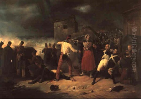 Scene De Revolte Dans Une Rue De Paris - view 1