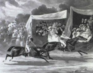 La Course De Chevaux by Victor Adam