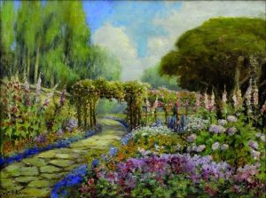 Path By The Garden To The Sea - Pacific Grove, California by William C. Adam