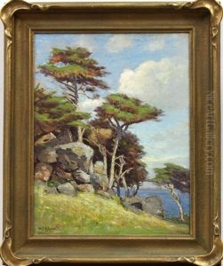 Sea View With Monterey Cypress by William C. Adam