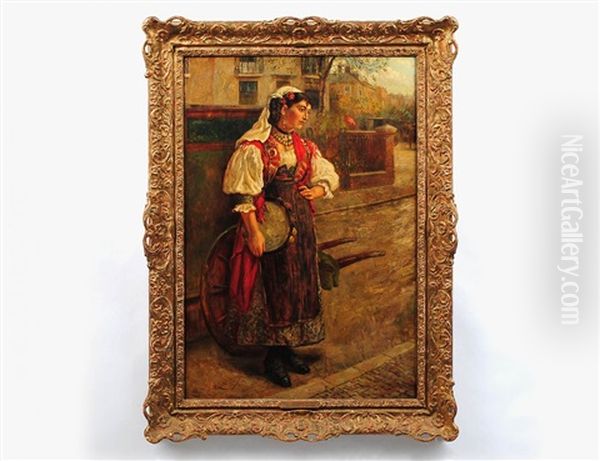 The Tambourine Girl - view 1