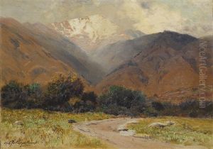 Pikes Peak - Light Shower Near Manitou by Charles Partridge Adams