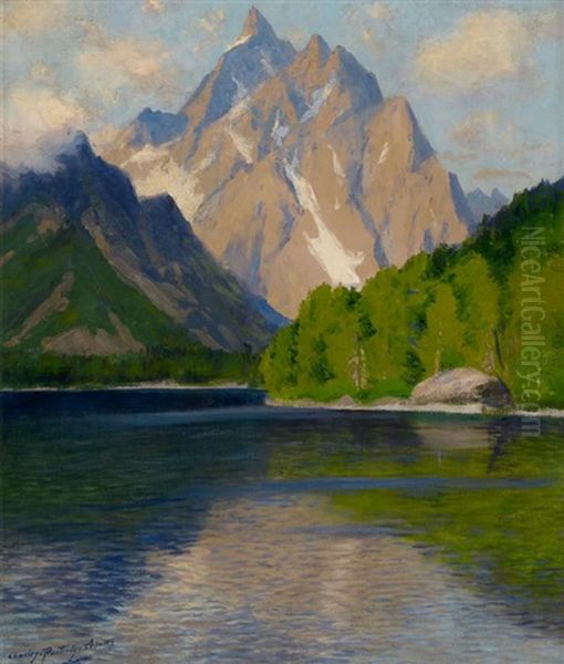 The Grand Teton From Jenny Lake - view 1