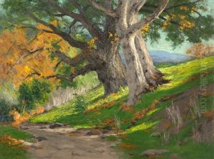 California Autumn (oak & Sycamore) by Charles Partridge Adams